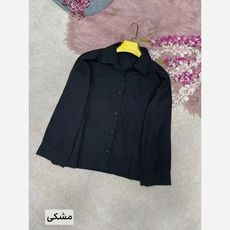 شومیز سیلک پری فری سایز 38 تا 46 قد 70 قداستین 45 کیمونو رنگ بندی مشکی شکلاتی نسکافه کنفی خاکی