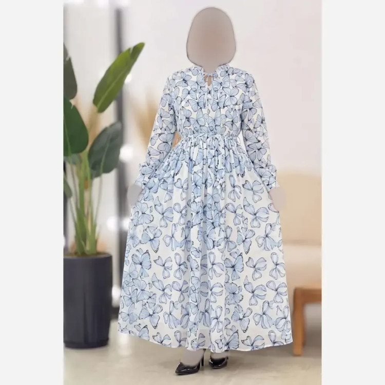 پیراهن نیکا بوگاتی درجه یک فری سایز 38 تا 46 قد 135 سانت