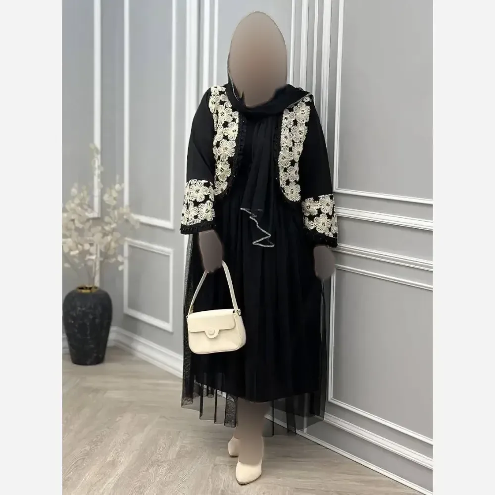 ست سه تیکه کت و دامن و شال مدل روناک جنس مازراتی و تور سایز فری 38 تا 46
