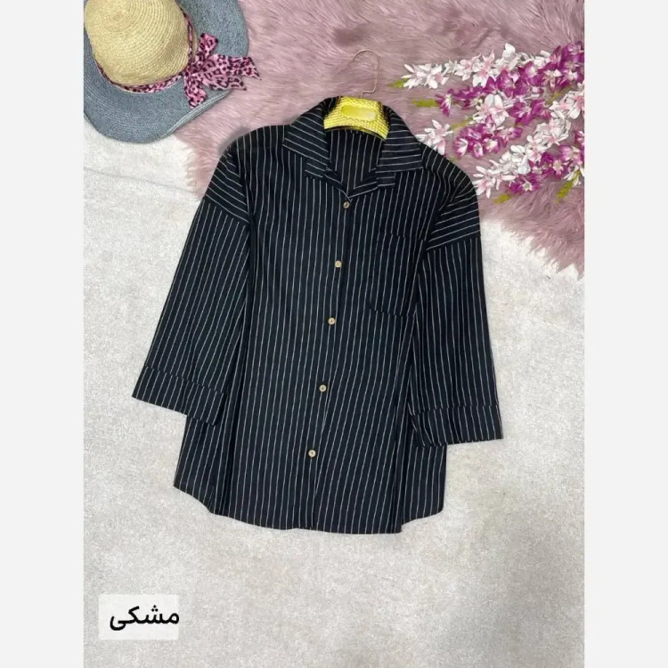 مانتو دانشجویی تینا جنس پرشیا دیپلمات کمربند دار