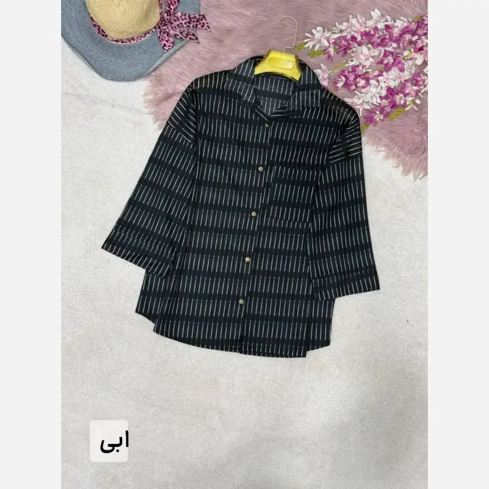 ست دوتیکه کت و سارافون زنانه جنس پری خنک و سبک رنگ مشکی و شکلاتی فری سایز