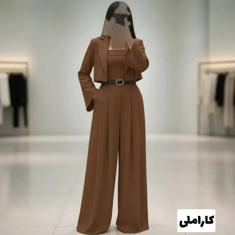 ست دو تکه شکوفه زنانه جنس صوفیا زیپی قد ساحلی 140 دور سینه 108 فری سایز تا 48