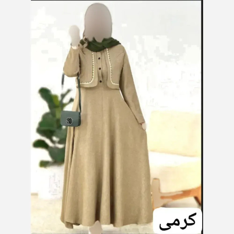 کت دیور کرپ مازراتی کمربند دار فری سایز