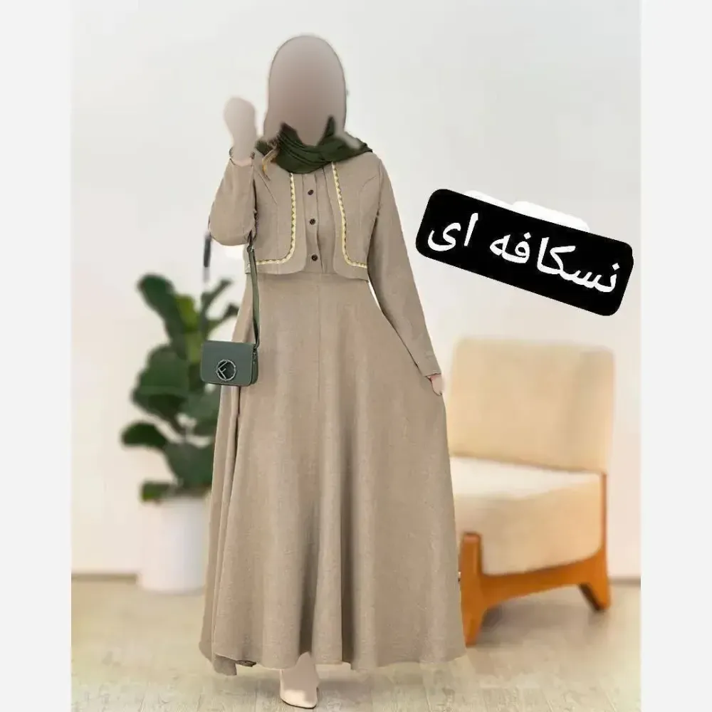 کت و سارافون تبسم جنس شانتون فری سایز تا 46