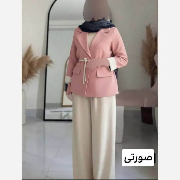 شومیز و هدبند پلنگی جنس الیزه سایز فری تا 48