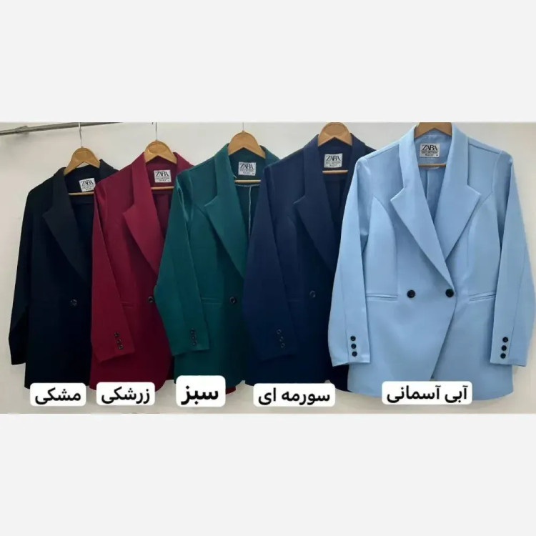کت تک زنانه مدل الماس جنس مازراتی رنگ سبز سایز 1 و 2