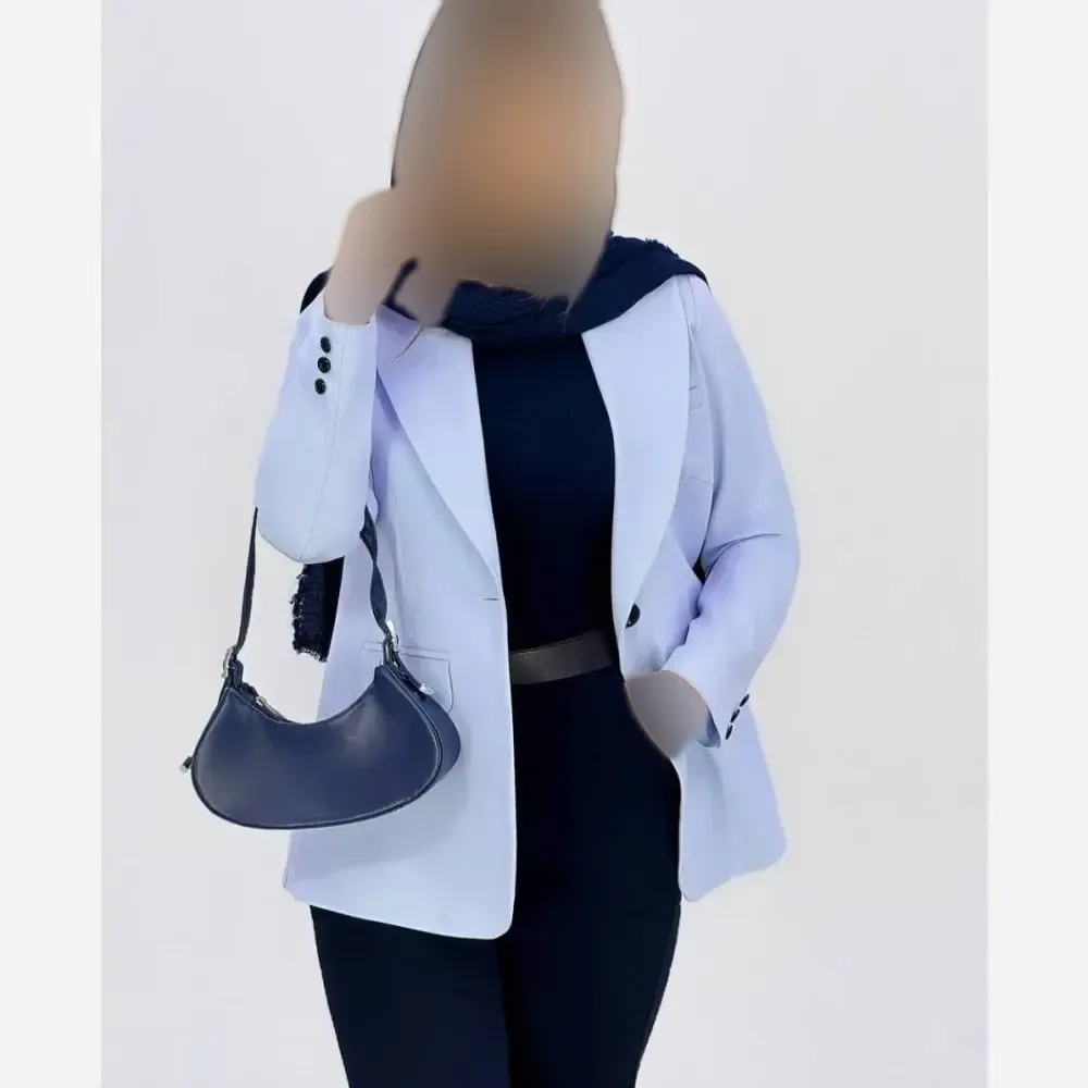 کت تک زنانه پاپیون جنس مازراتی درجه یک رنگ بندی متنوع سایز 1 و 2