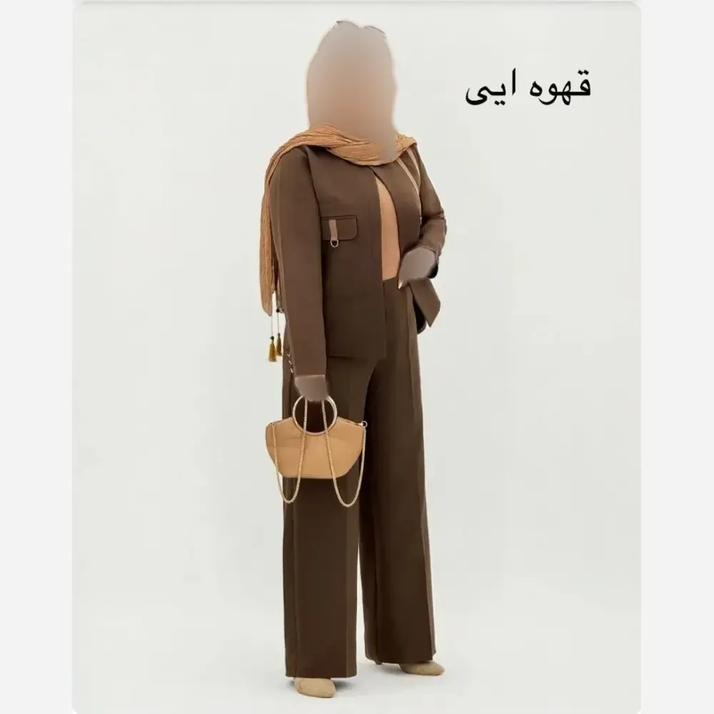 کت شلوار زنانه مازراتی درجه یک مدل بهار رنگ مشکی و سرمه ای سایز 36 تا 46