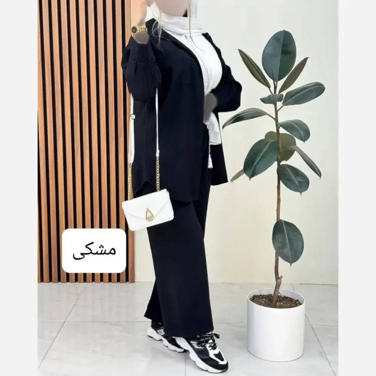 ست شومیز دامن جگوار جنس بوگاتی فری سایز
