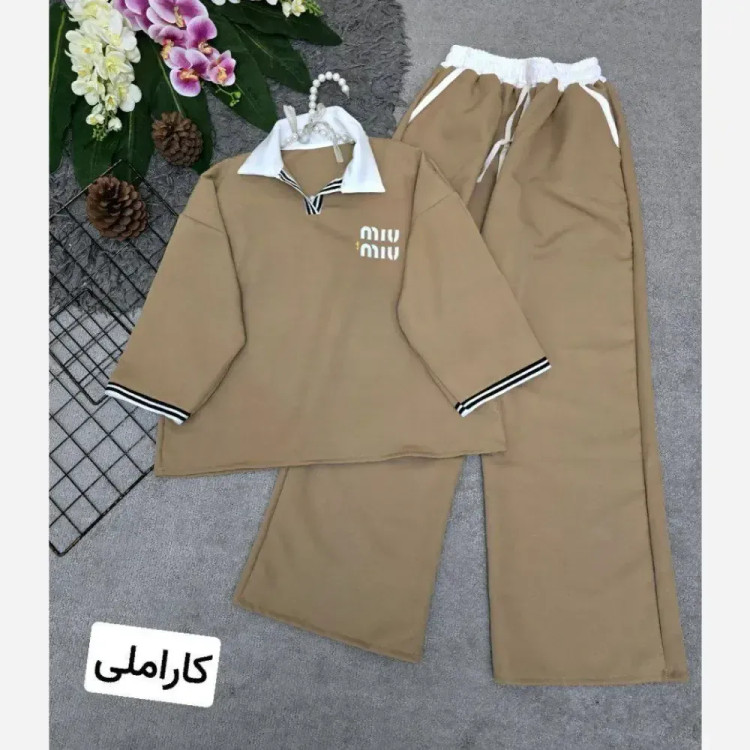 پیراهن زنانه شانتون مدل لمیا فری سایز رنگ کرم آبی روشن سبز زیتونی