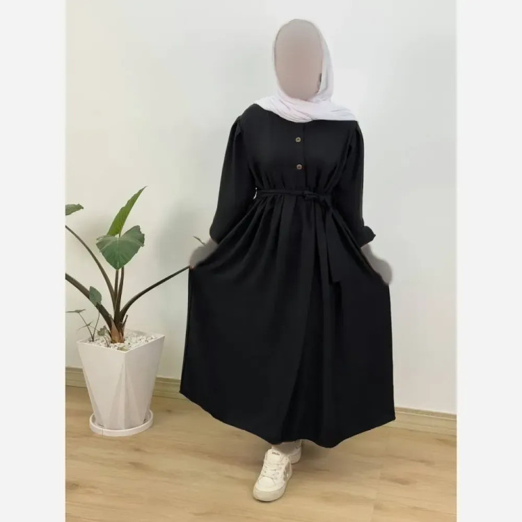 سارافون کرپ اندونزی با جلیغه سوزن دوزی دو تیکه فری سایز