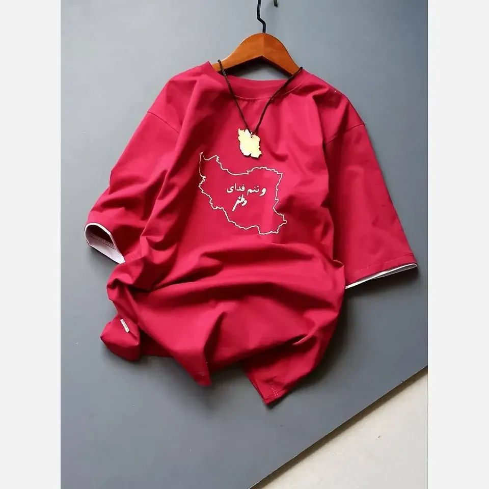 تیشرت دخترانه پنبه یک رو لاکرا طرح گل سایز 55 تا 70