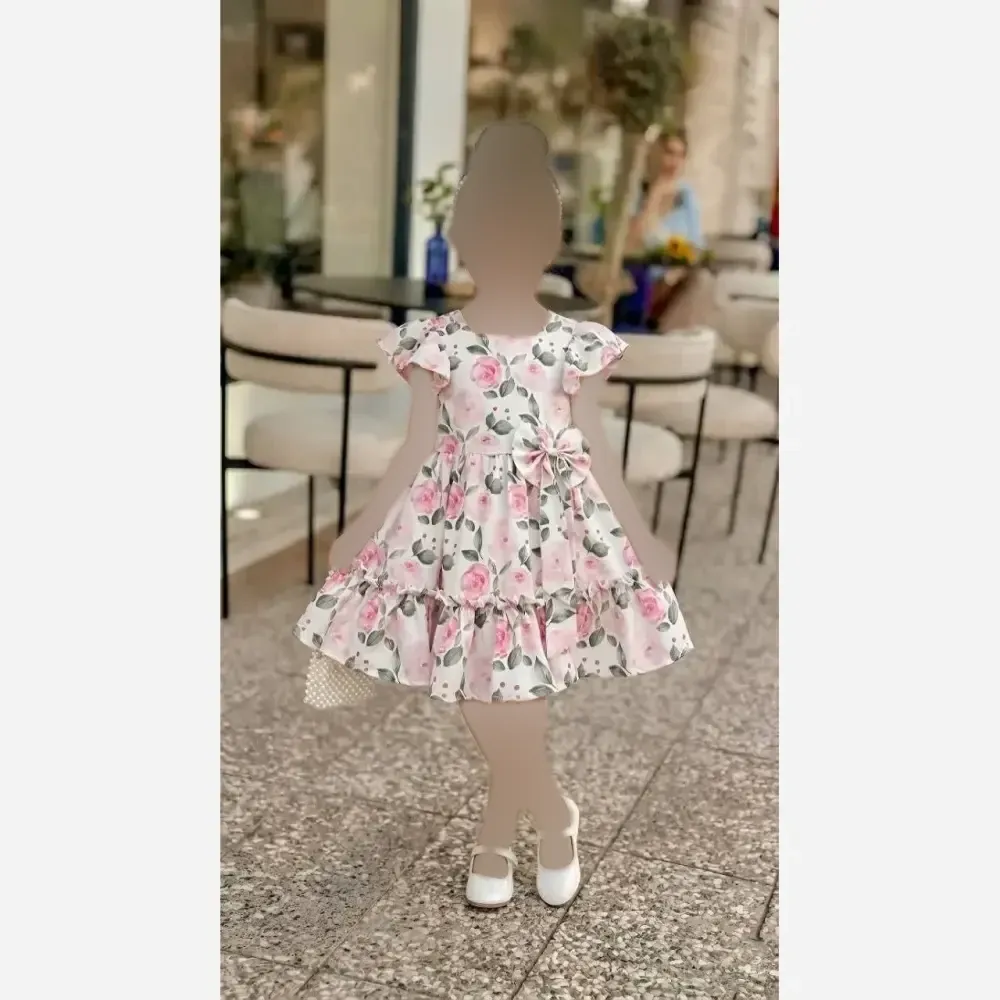 ست تیشرت و شلوارک دخترانه نخ پنبه نازی سایز 40 تا 55