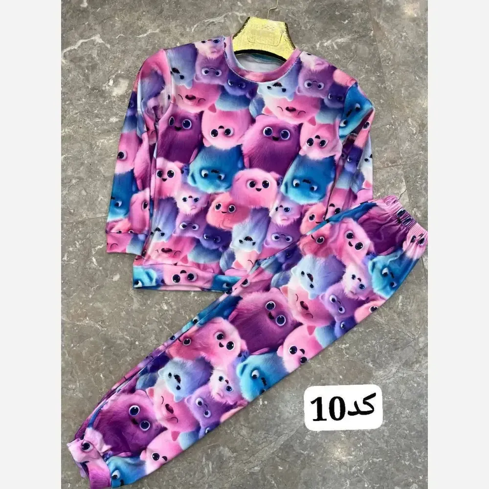 بلوز و شلوار مخمل وارداتی بچگانه مناسب سن 1 تا 8 سال