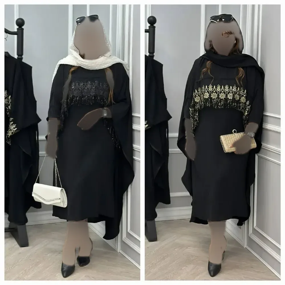 ست پیراهن رویه دار فاخر کرپ بوگاتی طلایی فری سایز 38 تا 48