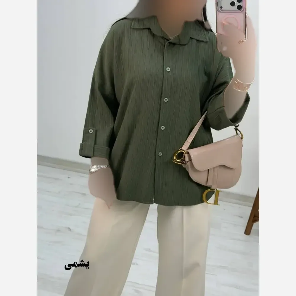 شومیز مراکشی تیام زنانه فری سایز 38 تا 46 قد 68 آستین 57 دورسینه 134 دوربازو 40