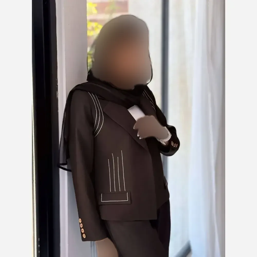 کت شلوار شاپرک کرمی کرپ مازراتی دبل گرم بالا درجه یک سایز 44 تا 48