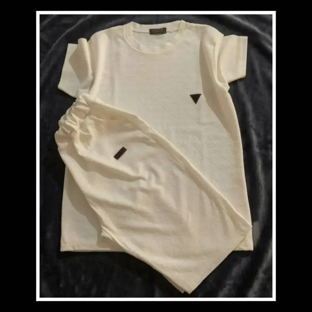 تیشرت شلوارک مردانه فلامنت سفید رنگ L و XL