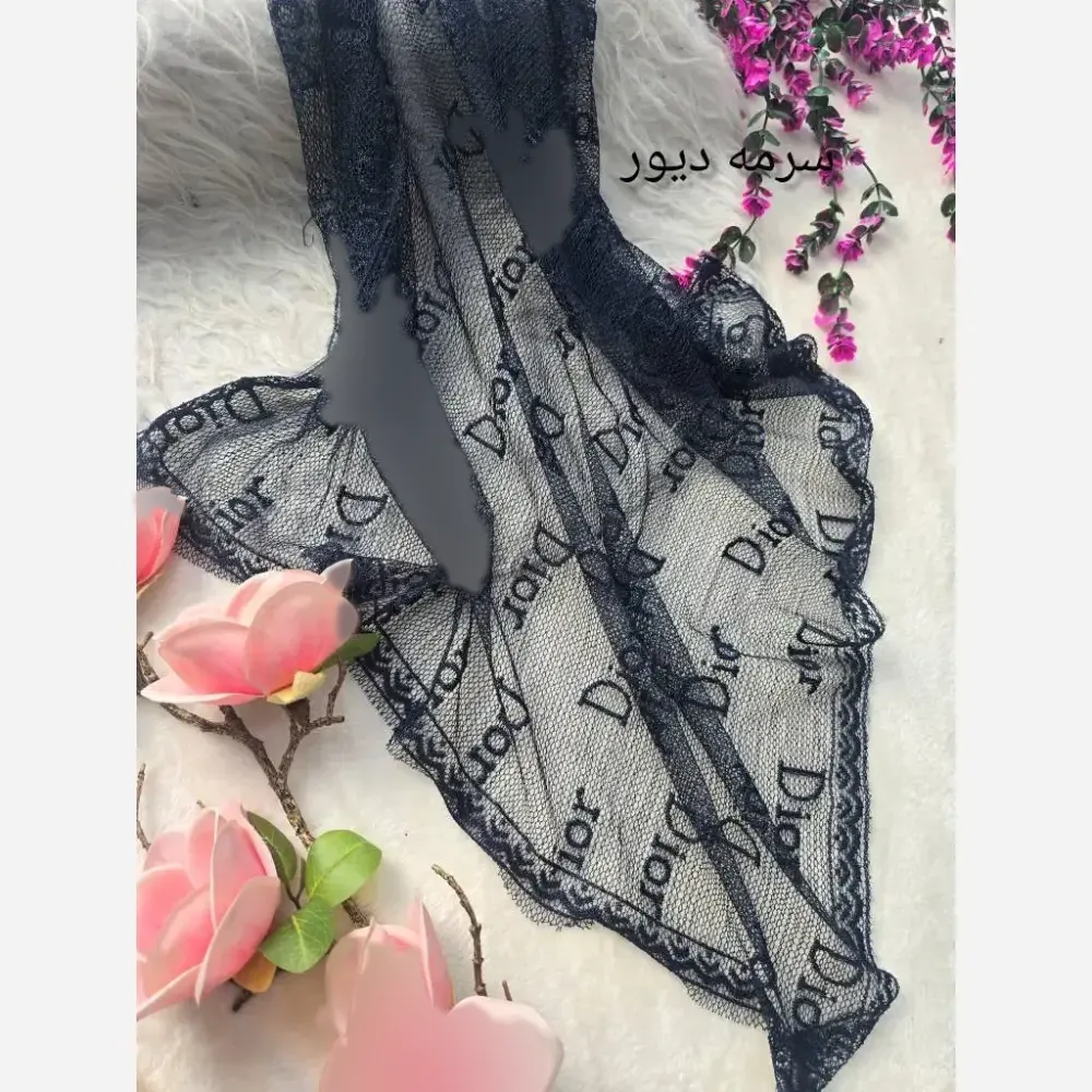 مینی پروانه تور مخمل کوبی فری سایز ابعاد 75 در 75