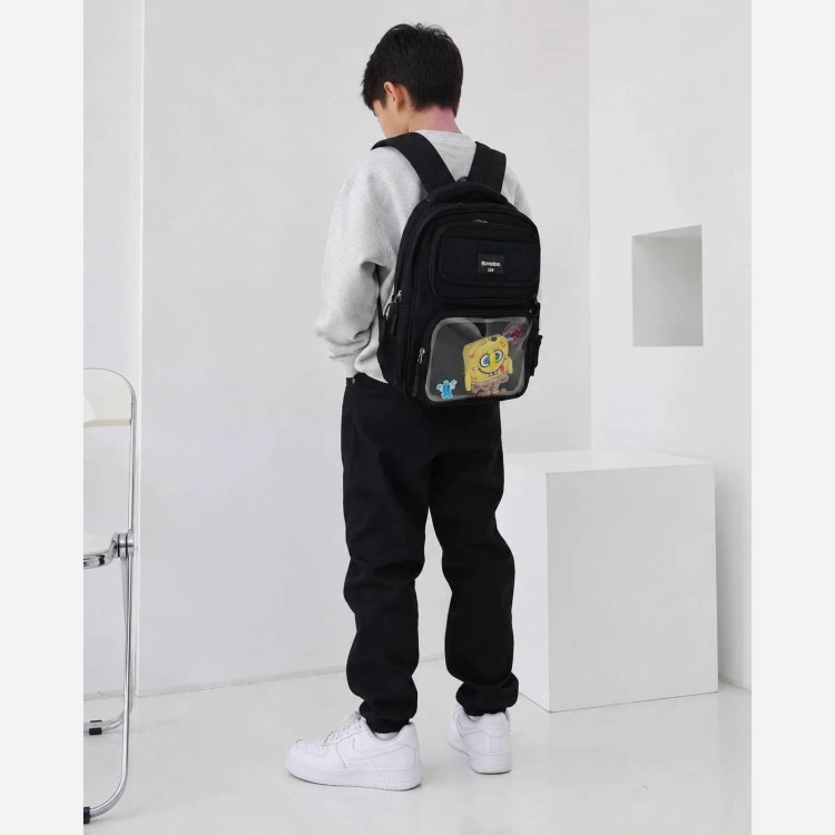 کوله مدرسه پارچه ای ابعاد 40 در 30 سانتیمتر مناسب مدرسه و دانشگاه
