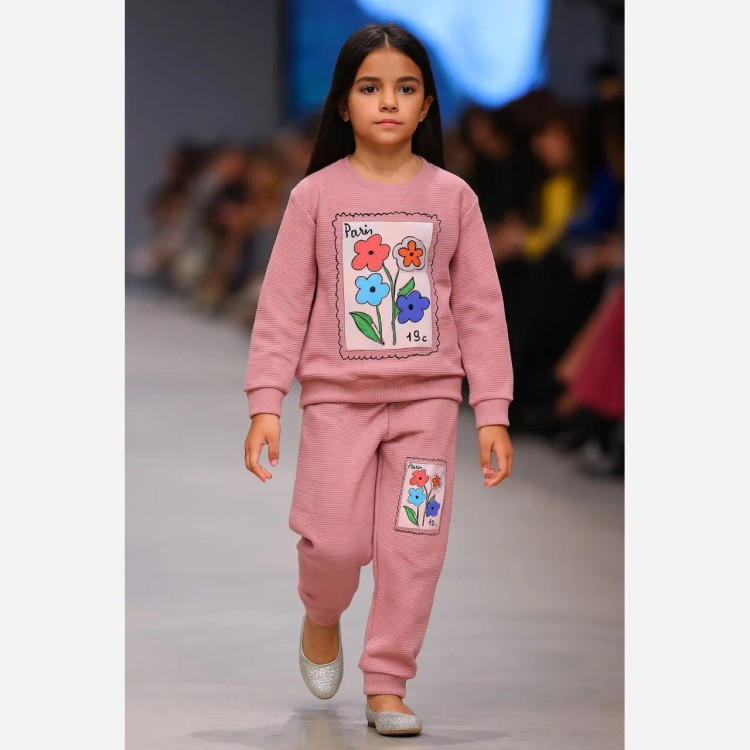 بلوز شلوار دخترانه ست پنبه اتوبانی لطیف سایز 2 تا 10 سال